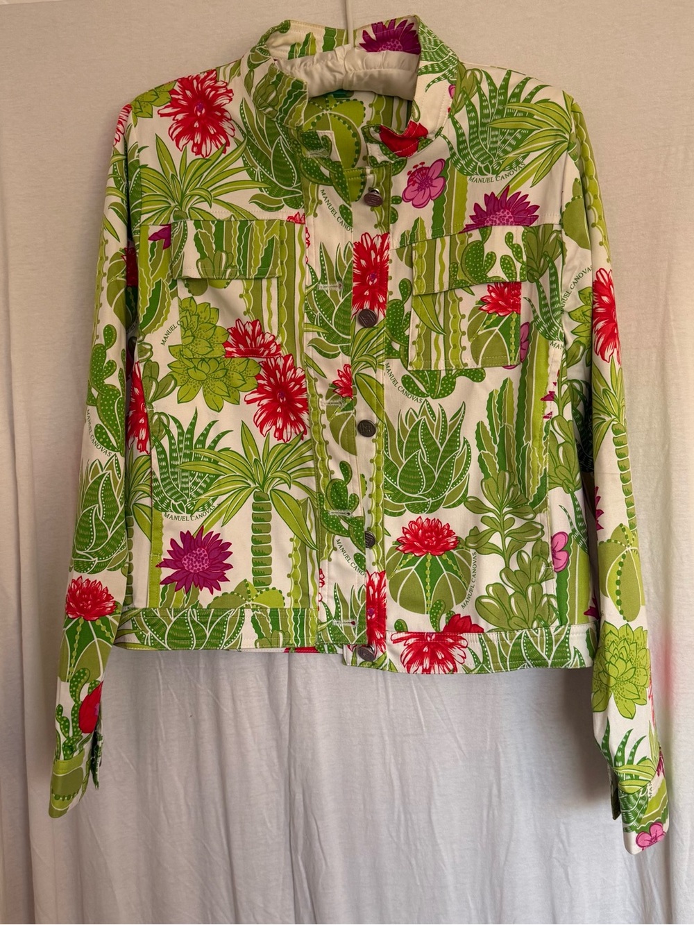 Manuel Canovas Tropical Green & White Floral Jacket